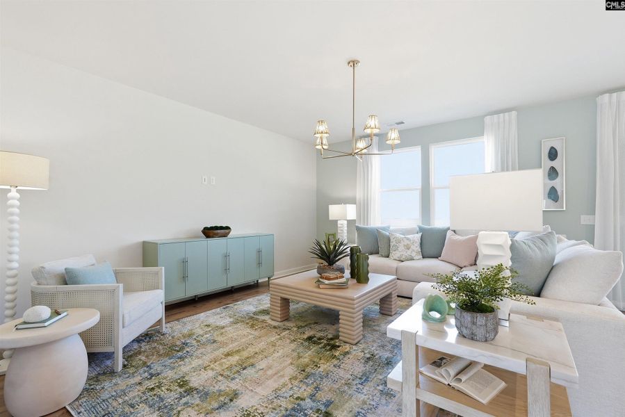 Furnished interior view inside a new home in Boykin Hills, Chapin (Image 15).