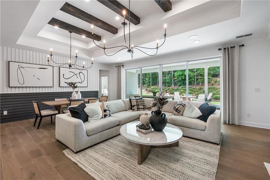 Furnished interior view inside a new home in Del Webb at Lake Oconee, Greensboro (Image 4).