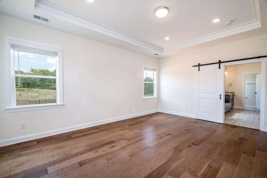 Representative unfurnished interior of a home built from the Harvard by Greybrook Homes in Deer Brook, Mooresville (Image 19).