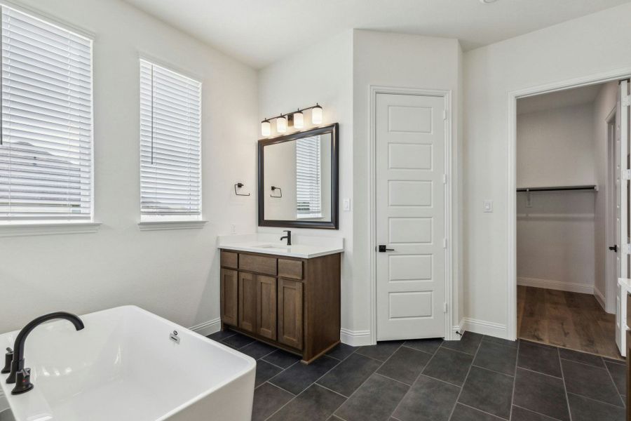 Representative furnished interior of a home built from the Harris by Kindred Homes in Berkshire Estates, Mesquite (Image 12).