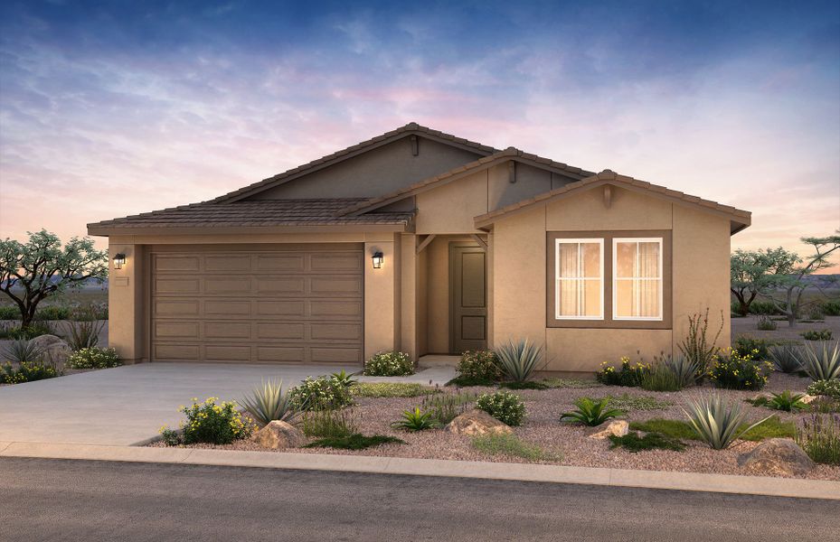 Representative exterior photo of a completed home built from the Preserve by Del Webb in Del Webb at Rocking K, Tucson, AZ (Image 16).