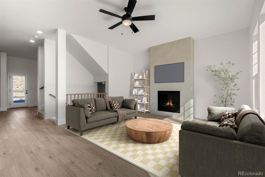 Furnished interior view inside a new home in Trailside at Cottonwood Creek, Colorado Springs (Image 6).