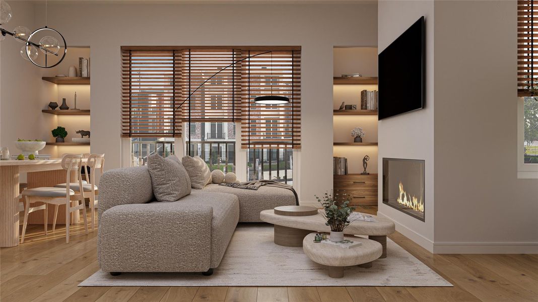 Furnished interior view inside a new home in , Houston (Image 7). Furnished interior view inside a new home in , Houston (Image 7).