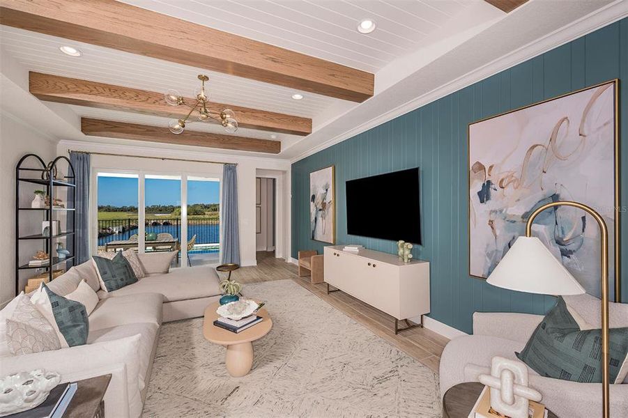 Furnished interior view inside a new home in Cassata Lakes, Nokomis (Image 11).