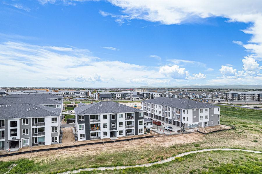 Front exterior of a new home in Gateway Commons, Denver, CO, highlighting curb appeal (Image 3).
