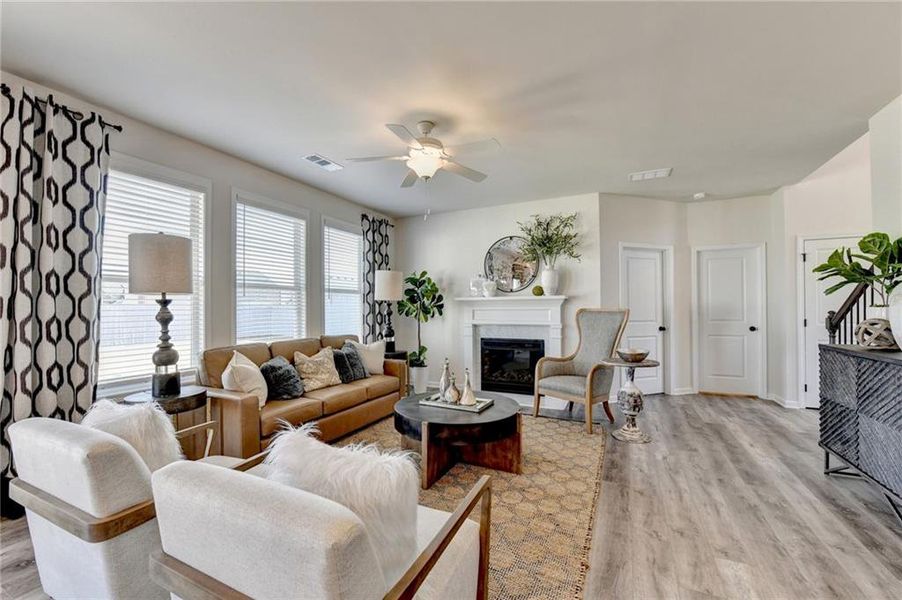 Furnished interior view inside a new home in , Auburn (Image 38).
