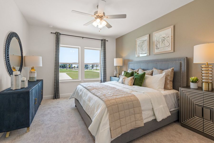 Furnished interior view inside a new home in Waterbend, Euless (Image 10). Furnished interior view inside a new home in Waterbend, Euless (Image 10).