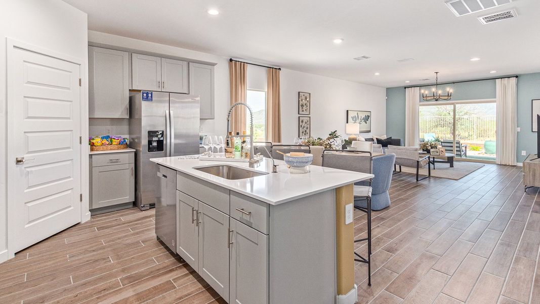Furnished interior view inside a new home in Saguaro Bloom, Marana (Image 15). Furnished interior view inside a new home in Saguaro Bloom, Marana (Image 15).