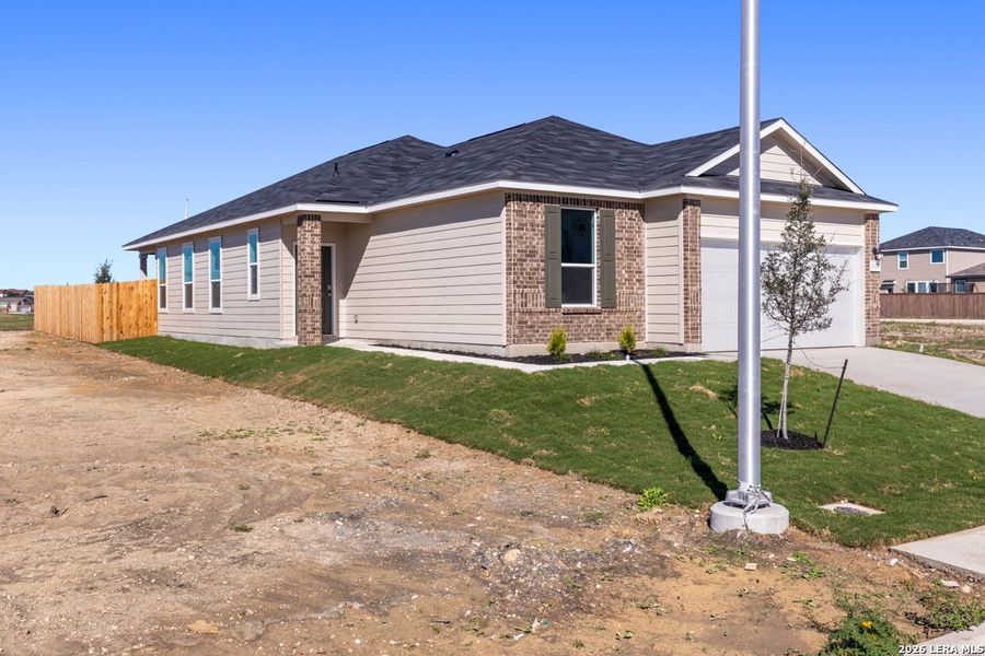 Exterior details and patio area of a home in Legend Heights, New Braunfels (Image 3). Exterior details and patio area of a home in Legend Heights, New Braunfels (Image 3).