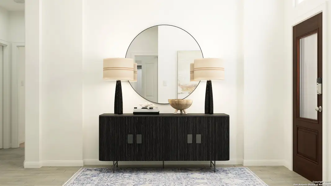 Furnished interior view inside a new home in Navarro Ranch: Brookstone II and Woodbridge Collection, Seguin (Image 16). Furnished interior view inside a new home in Navarro Ranch: Brookstone II and Woodbridge Collection, Seguin (Image 16).