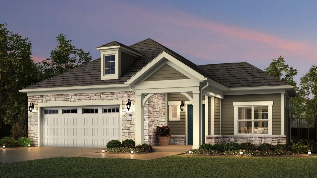 Representative exterior photo of a completed home built from the Palazzo by Epcon Communities in The Grove at Haven Hill, Lenoir City, TN (Image 27). Representative exterior photo of a completed home built from the Palazzo by Epcon Communities in The Grove at Haven Hill, Lenoir City, TN (Image 27).