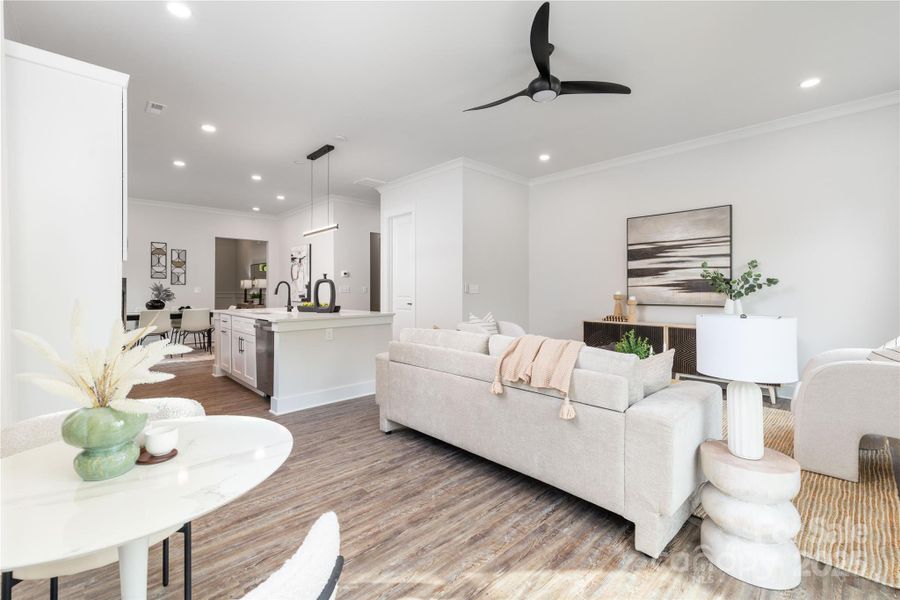 Furnished interior view inside a new home in , Hickory (Image 6).