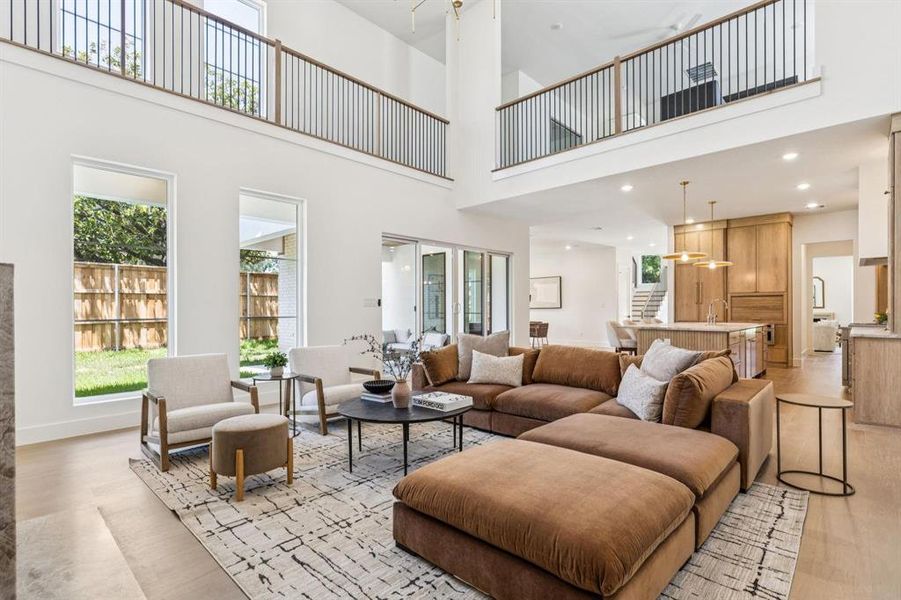 Furnished interior view inside a new home in , Dallas (Image 29).