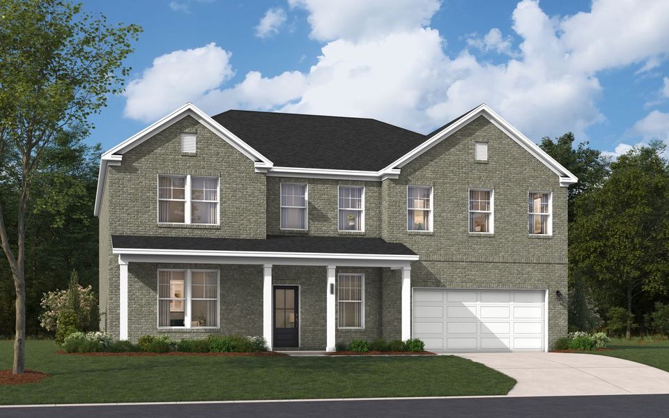 Representative exterior photo of a completed home built from the The Poplar by Stanley Martin Homes in Barr Lake, Lexington, SC (Image 3).