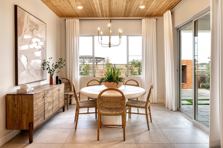 Representative furnished interior of a home built from the Rosemary Plan 40-2 by Tri Pointe Homes in Waterston Central, Gilbert (Image 8).
