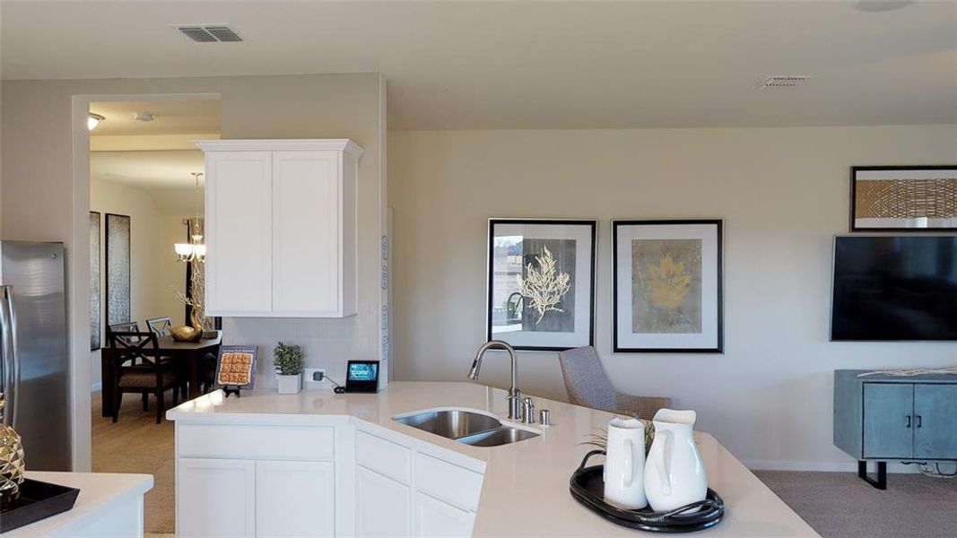 Furnished interior view inside a new home in Azle Grove, Azle (Image 6). Furnished interior view inside a new home in Azle Grove, Azle (Image 6).