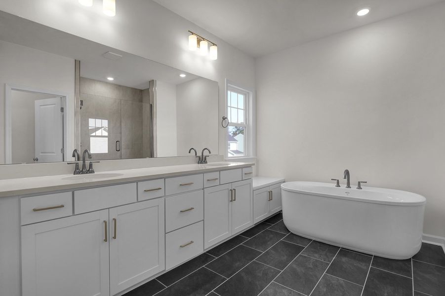 Furnished interior view inside a new home in Grand Park, Leland (Image 10).