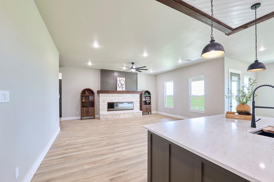 Furnished interior view inside a new home in , Angleton (Image 8).