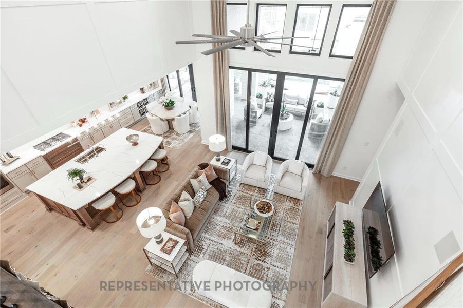 Furnished interior view inside a new home in Star Trail, Prosper (Image 4).