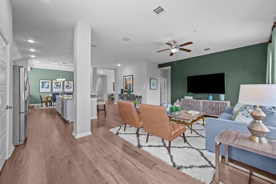 Furnished interior view inside a new home in Tavolo Park Cottages, Fort Worth (Image 5).