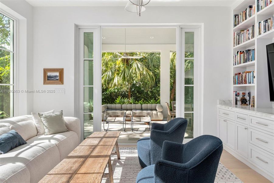 Furnished interior view inside a new home in , Key Biscayne (Image 8). Furnished interior view inside a new home in , Key Biscayne (Image 8).