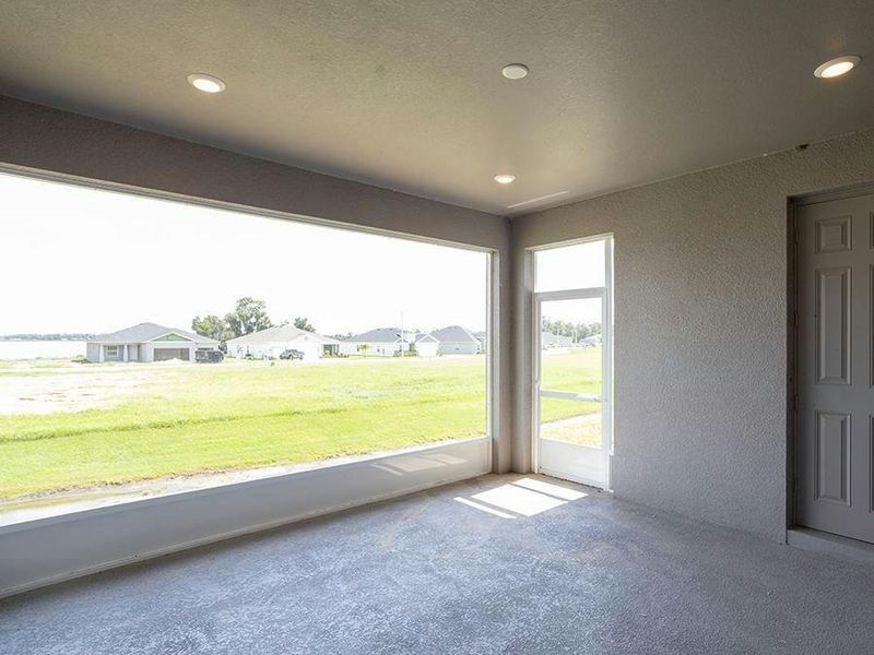 An option is available for an extended, oversized lanai - Westin II by Highland Homes