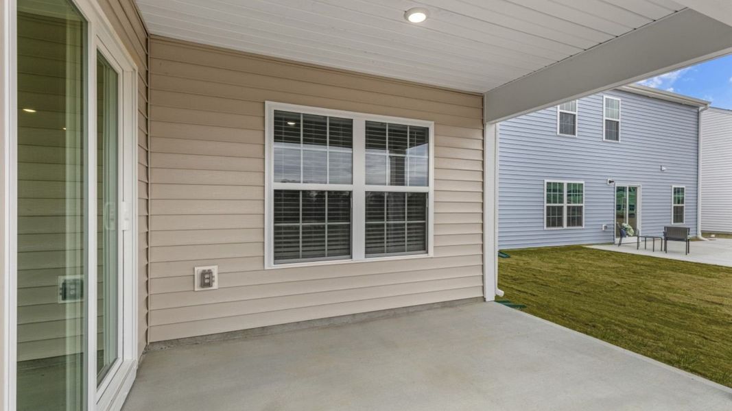 Exterior details and patio area of a home in Bynum Farms, Farmville (Image 18).