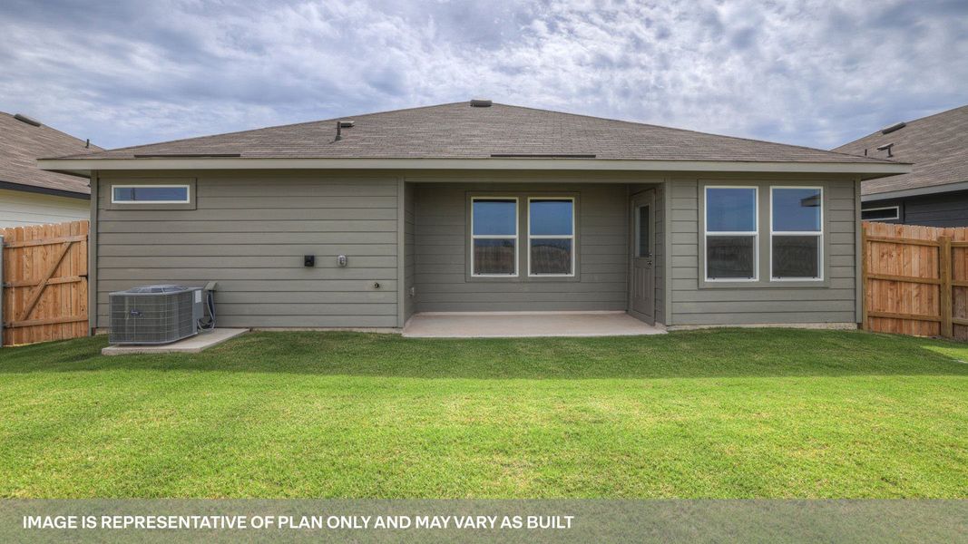 Representative exterior details of a home built from the The Ashburn by D.R. Horton in Swenson Heights, Seguin (Image 3). Representative exterior details of a home built from the The Ashburn by D.R. Horton in Swenson Heights, Seguin (Image 3).