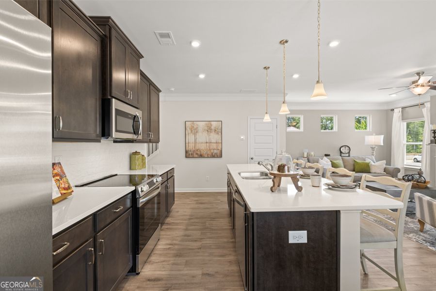Furnished interior view inside a new home in Trellis Park, Hampton (Image 7).