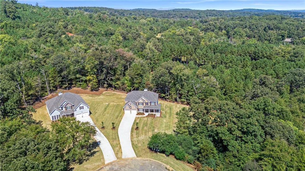 Aerial view of the The Landing at Miller’s Ferry community in Adairsville, GA, showing layout and nearby surroundings (Image 1). Aerial view of the The Landing at Miller’s Ferry community in Adairsville, GA, showing layout and nearby surroundings (Image 1).