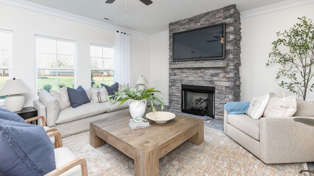 Furnished interior view inside a new home in Royal Pines, Trinity (Image 7).