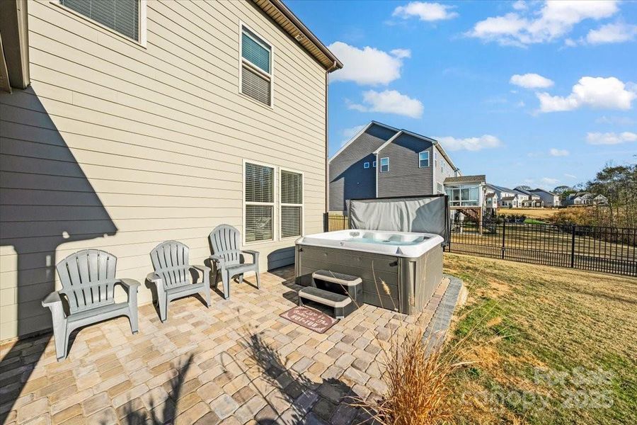 Exterior details and patio area of a home in Preserve at Barber Rock, Indian Land (Image 25).