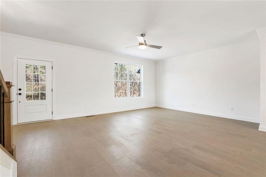 Spacious, unfurnished interior of a new home in , Sugar Hill (Image 33). Spacious, unfurnished interior of a new home in , Sugar Hill (Image 33).