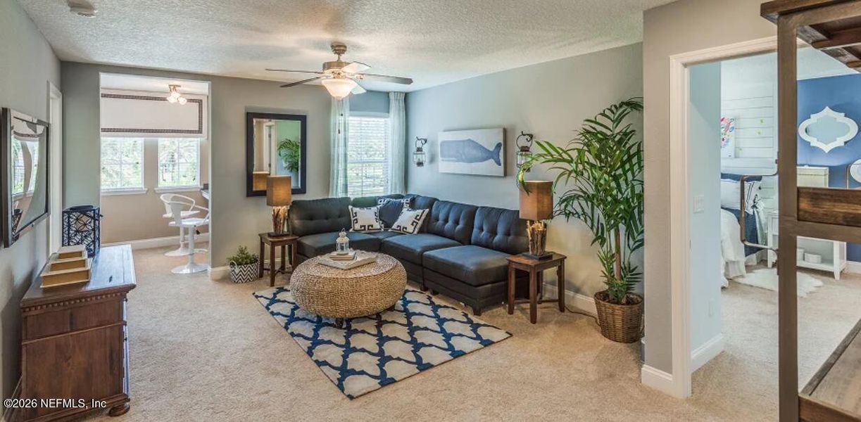 Furnished interior view inside a new home in Silver Falls Single Family at SilverLeaf, St. Augustine (Image 13).