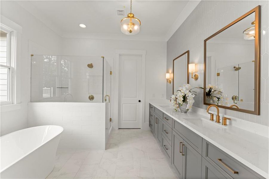 Furnished interior view inside a new home in , Marietta (Image 6).