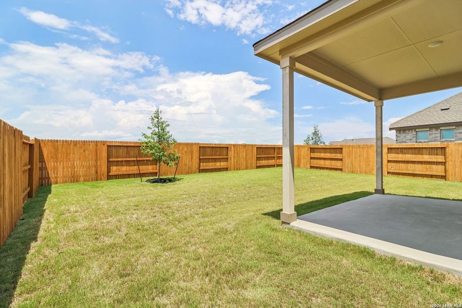Exterior details and patio area of a home in Stream Waters, Seguin (Image 15).