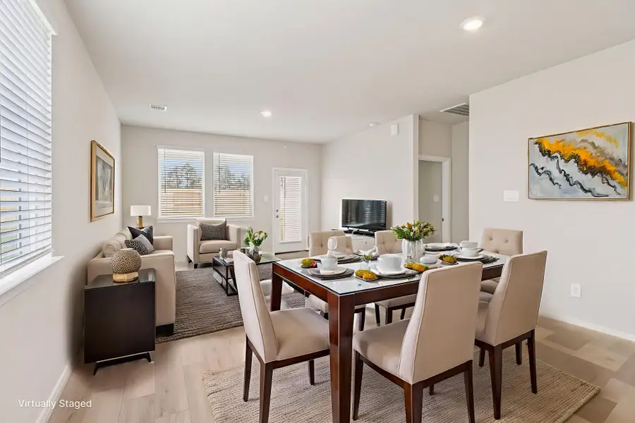 Furnished interior view inside a new home in Landing Meadows - Traditional Series, New Caney (Image 3).