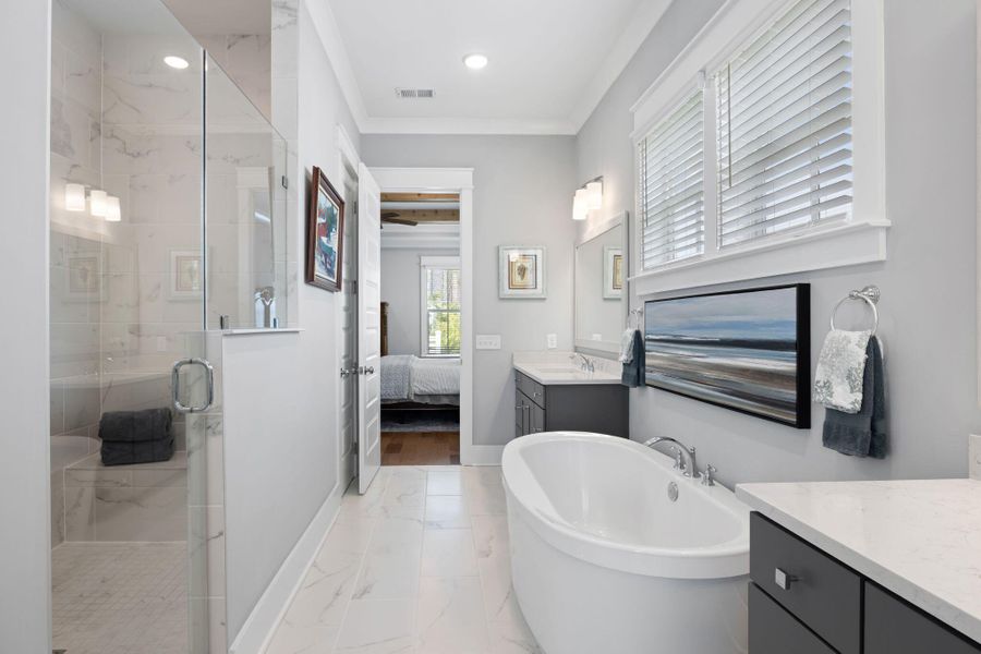 Furnished interior view inside a new home in Wando Village, Charleston (Image 25).