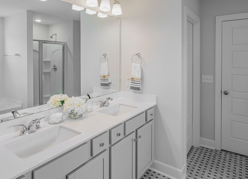 Representative furnished interior of a home built from the The Harrison by Cothran Homes in Holly Ridge, Greenville (Image 16). Representative furnished interior of a home built from the The Harrison by Cothran Homes in Holly Ridge, Greenville (Image 16).