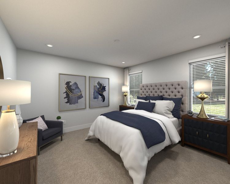 The primary suite offers a private retreat.