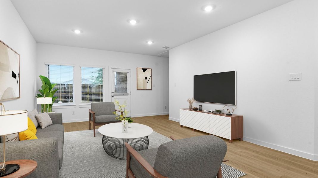 Furnished interior view inside a new home in Lakes at Westland Ranch, League City (Image 4).