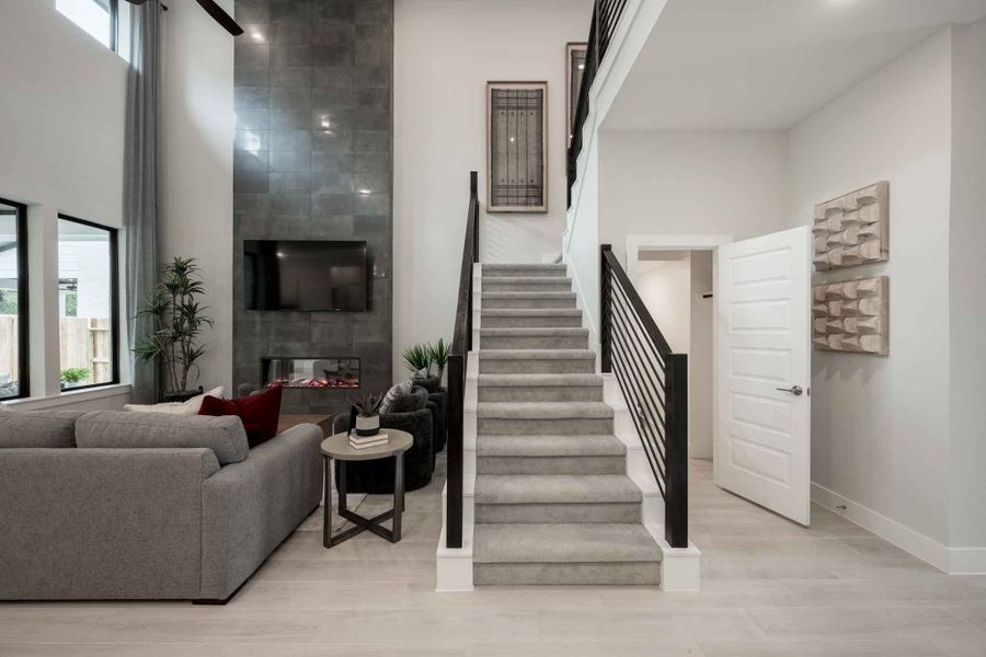 Representative furnished interior of a home built from the Martin by Tri Pointe Homes in Oakhill Reserve 50’, Tomball (Image 30). Representative furnished interior of a home built from the Martin by Tri Pointe Homes in Oakhill Reserve 50’, Tomball (Image 30).