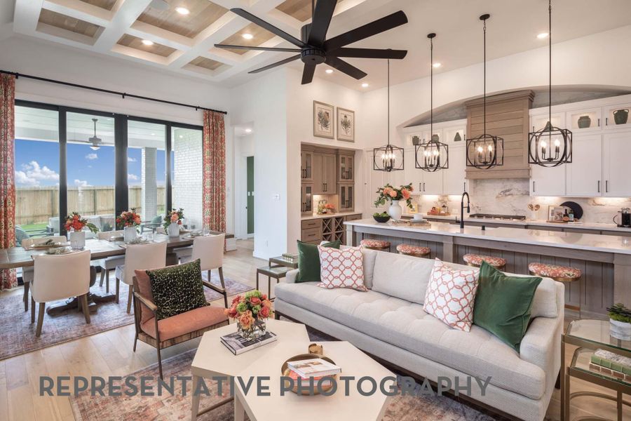 Furnished interior view inside a new home in Santa Rita Ranch, Liberty Hill (Image 21). Furnished interior view inside a new home in Santa Rita Ranch, Liberty Hill (Image 21).