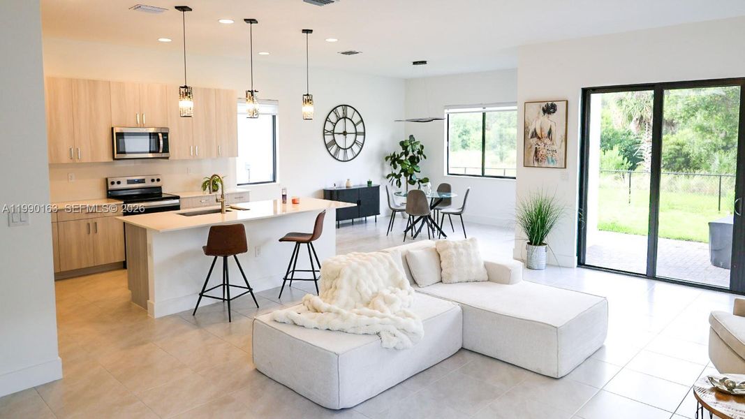 Furnished interior view inside a new home in , Ave Maria (Image 16).