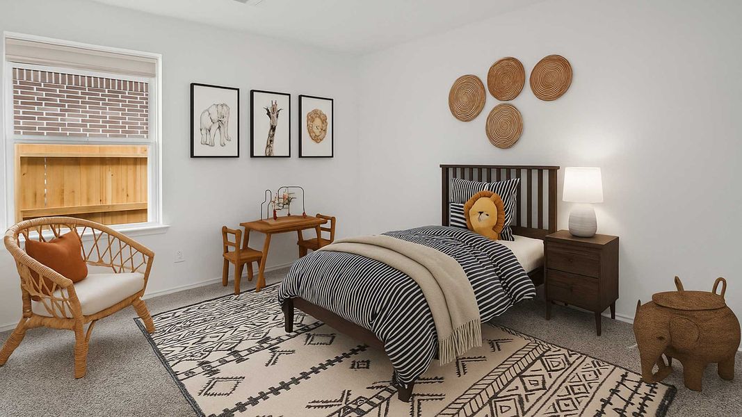 Furnished interior view inside a new home in Sunterra, Katy (Image 7).