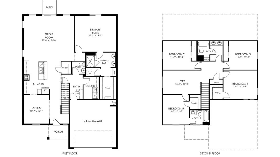 2D floor plan layout of this home in Manor Oaks, Groveland, FL (Image 2). 2D floor plan layout of this home in Manor Oaks, Groveland, FL (Image 2).