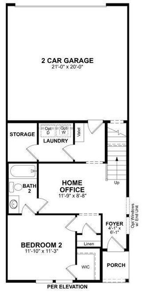 Beazer Homes Plano Gateway Seacrest floorplan