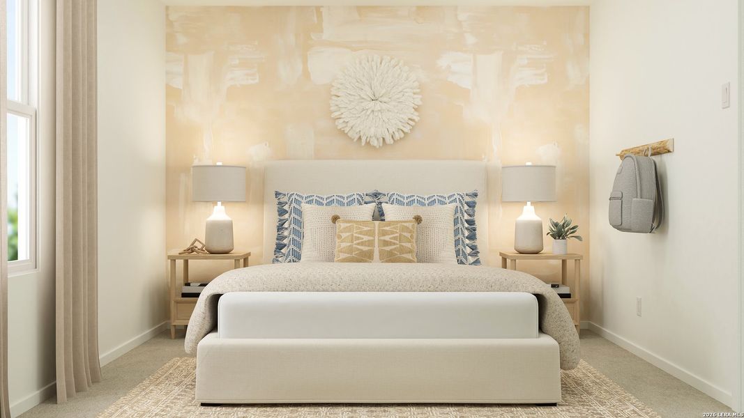 Furnished interior view inside a new home in Smiley Ranch, San Antonio (Image 27). Furnished interior view inside a new home in Smiley Ranch, San Antonio (Image 27).