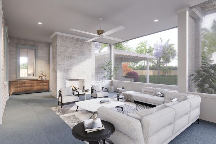 Furnished interior view inside a new home in , Mount Pleasant (Image 10).