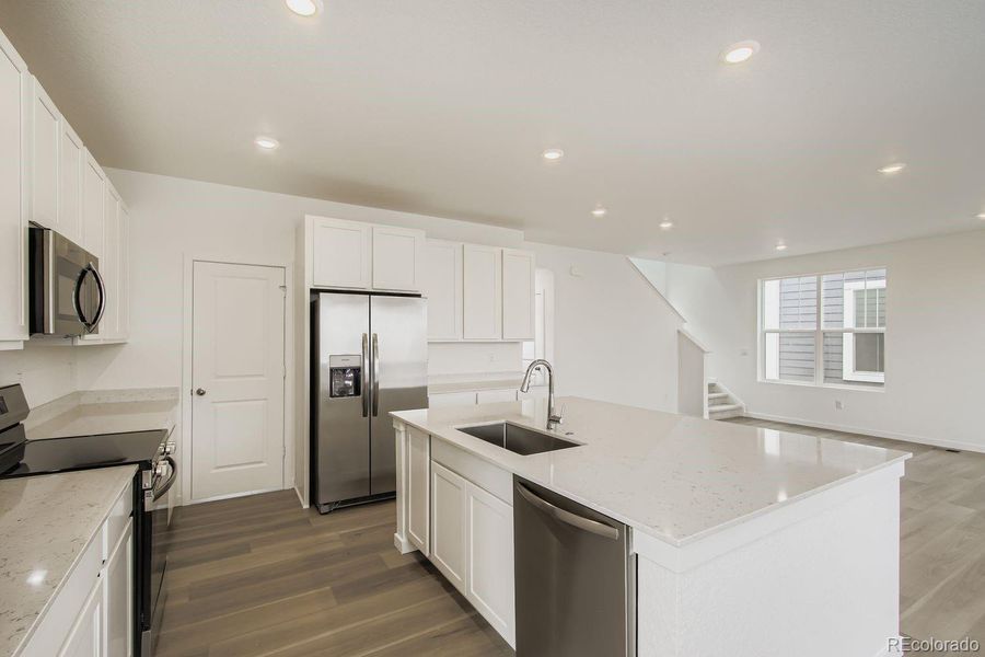 Furnished interior view inside a new home in Parterre: The Skyline Collection, Thornton (Image 8).